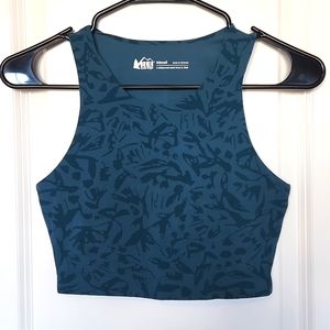 REI Crop Top, XS, Teal